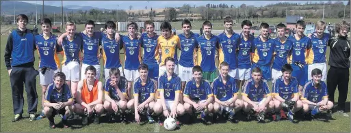  ??  ?? The Wicklow under-16 team who defeated Wexford in Ballinakil­l at the weekend.