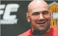  ?? JEFF ZELEVANSKY/GETTY IMAGES ?? Dana White, president of the UFC, says his operation will be the first sport back from the COVID-19 crisis.