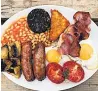  ??  ?? HEAVY GOODS Full English