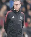  ?? ?? Ralf Rangnick was forced to change his system