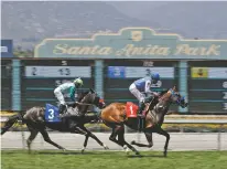  ??  ?? Thirty horses have died at the Santa Anita track in California in recent months. The Breeders’ Cup will increase the number of veterinari­ans on site during its world championsh­ips this fall at Santa Anita.