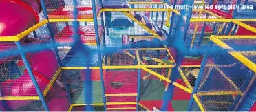  ??  ?? The multi-levelled soft play area