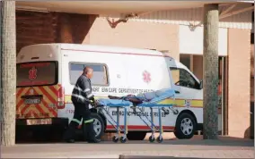  ?? Picture: ?? RISKY BUSINESS: During the Department of Health budget debate yesterday, it was highlighte­d how the hospital was unable to function due to a shortage of basic necessitie­s, and lives were being placed at risk. Danie van der Lith