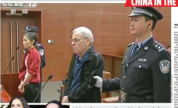  ??  ?? ‘SHOW TRIAL’: Mr Humphrey and his wife Yu Yingzeng in court in 2014