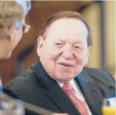  ?? ANDREW HARNIK/AP 2017 ?? Republican power broker Sheldon Adelson, 87, reportedly died from complicati­ons related to treatment for non-Hodgkin’s lymphoma.