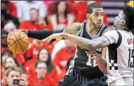  ?? AP/ERIC CHRISTIAN SMITH ?? San Antonio’s LaMarcus Aldridge took it to Houston’s Cliff Capela early and never let up during the Spurs’ series-clinching 114-75 victory over the Houston Rockets Thursday in Houston. Aldridge was 16 of 26 from the floor and grabbed 12 rebounds as the...