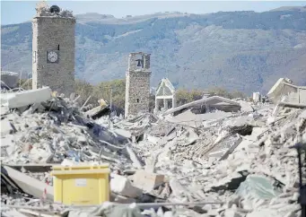  ?? Ansa/LaPresse ?? Terremoto
Il disastro ad Amatrice. Sopra, Luigi Marroni; a destra, l’avvocato Alberto Bianchi