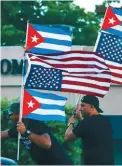  ?? / AFP ?? En Miami también se registran protestas contra el gobierno cubano.