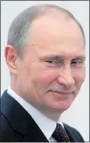  ??  ?? PENSION’S OFF: Putin