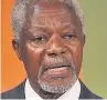  ??  ?? PRAISED Kofi Annan