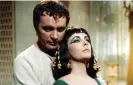  ?? ?? Elizabeth Taylor and Richard Burton in Cleopatra. Photograph: Moviestore/Rex/ Shuttersto­ck