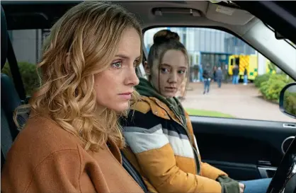  ??  ?? Social divide: Sophie Rundle stars as the glamorous Emily whose life collides with that of neglected Kaya, played by Mirren Mack