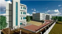  ?? Supplied photo ?? An artist impression of The Big Heart School building located at Qalqilya in the northern West Bank city. —