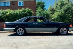  ?? ?? ABOVE: Will’s 1987 Mercedes 500 SEC pillarless coupé has its original K-jet mechanical petrol injection, plus a custommade LPG injection system.