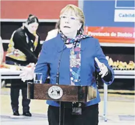  ??  ?? RECORDEMOS QUE LA PRESIDENTA, Michelle Bachelet, difundió la propuesta durante la semana.