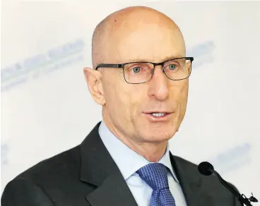  ?? JASON KRYK / POSTMEDIA NEWS FILES ?? According to a Hydro One statement, outgoing CEO Mayo Schmidt will not be entitled to severance, and will instead receive a $400,000 lump sum payment in lieu of benefits.