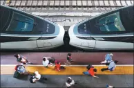  ?? SU YANG/ FOR CHINA DAILY ?? Passengers set to board a high-speed train at Nanjing Railway Station in Jiangsu province on June 30.