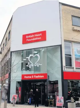  ??  ?? The reopened British Heart Foundation shop in Broadmead