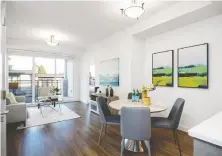  ??  ?? This Vancouver apartment at 301 7928 Yukon St. features expansive windows and a covered deck.