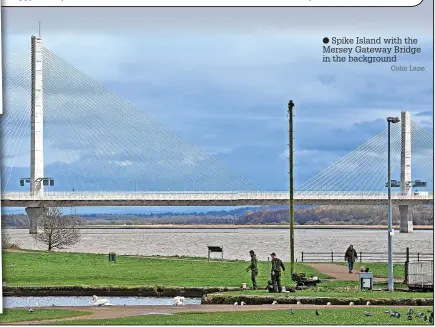  ?? Colin Lane ?? ● Spike Island with the Mersey Gateway Bridge in the background