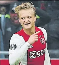  ?? FOTO: AP ?? Kasper Dolberg, delantero del conjunto ‘ajacied’