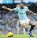  ??  ?? Manchester City’s Raheem Sterling was the victim of racial abuse Saturday at Chelsea.