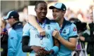  ??  ?? Jofra Archer and Shane Dowrich were both born in Barbados but will be on opposing sides in July. Photograph: John Walton/