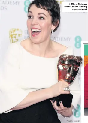  ?? Pascal Le Segretain ?? &gt; Olivia Colman, winner of the leading actress award