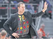  ?? AP ?? Bulls head coach Fred Hoiberg gestures during a game.