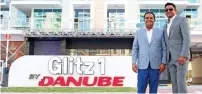  ?? Photo by Juidin Bernarrd ?? Rizwan Sajan and Atif Rahman at the Danube Properties completion project Glitz1 and Glitz 2 at studio city in Dubai on Monday. —