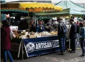  ??  ?? ‘Artisan’ food stalls, here at Borough Market, London, are growing in popularity today