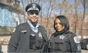  ??  ?? Officer Jose Sanchez and Sgt. Rhianna Hubbard.