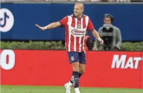  ?? ?? JAVIER HERNÁNDEZ durante el partido del sábado contra Pumas