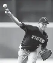  ?? AP PHOTO ?? LSU’s Ryan Eades pitches during the first inning against Oklahoma on Saturday in Baton Rouge, La.