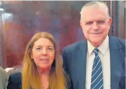  ?? ?? López Murphy y la vicepresid­enta de Afavita, Silvia Ibarzábal.