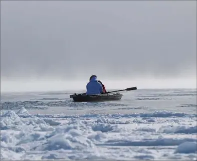  ?? , THE CANADIAN PRESS ?? A scene from the documentar­y "Angry Inuk," which was crowned winner of the people’s choice award at Canada’s Top Ten Film Festival earlier this year.