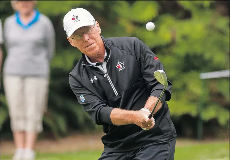  ?? RICHARD LAM/PNG FILES ?? Doug Roxburgh will play his 50th B.C. Amateur Championsh­ip July 12-15. Asked about a 51st, the golfer said, ‘I don’t know. Let’s just get through 50.’