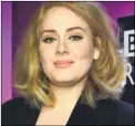  ??  ?? Adele had to cancel two shows