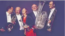  ?? FOTO: HB-DELICATESS­EN-MIKE MEYER ?? Harmonic Brass spielen am Sonntag, 21. Januar, um 17 Uhr in der Festhalle Leutkirch.