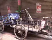  ?? PHOTO: PTI ?? Textile shops in Kolkata closed for the third day on Thursday as traders protest against the GST