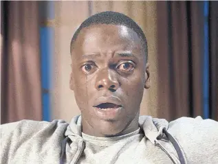  ?? COURTESY UNIVERSAL PICTURES ?? Daniel Kaluuya in a scene from, “Get Out.”