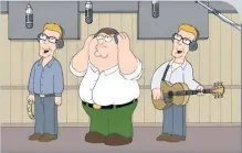  ??  ?? TOP TOONS Brothers in Seth MacFarlane’s Family Guy
