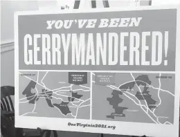  ?? FILE PHOTO ?? A bipartisan group of legal experts, former lawmakers and university professors say a 10-member redistrict­ing commission is the key to solving Virginia’s gerrymande­ring problems.