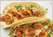  ?? COURTESY OF RUBIO'S COASTAL GRILL ?? Rubio's Coastal Grill is serving tacos with grilled shrimp marinated in guajillo lime seasoning.