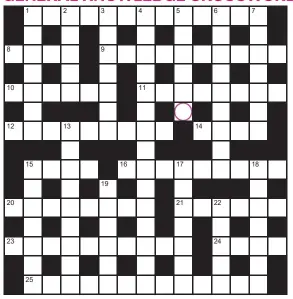  ?? ?? Play our accumulato­r game! Every day this week, solve the crossword to find the letter in the pink circle. On Friday, we’ll provide instructio­ns to submit your five-letter word for your chance to win a luxury Cross pen. UK residents aged 18+, excl NI. Terms apply. Entries cost 50p