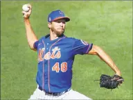  ?? Kathy Willens / Associated Press ?? Mets pitcher Jacob deGrom had an MRI after feeling back tightness Tuesday night.