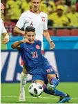  ?? Foto: afp ?? James Rodríguez lenkte das Spiel der Kolumbiane­r.
