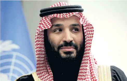  ??  ?? NUCLEAR AMBITIONS: Saudi Arabia’s Crown Prince Mohammed bin Salman set off alarms in Washington when he declared earlier this year that ‘if Iran developed a nuclear bomb, we will follow suit as soon as possible’.