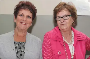  ??  ?? Mary Douglas and Alice Hillman at last week’s coffee morning in Duleek.