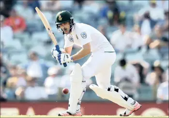  ??  ?? DISHING UP THE RUNS: After making a ton of runs at domestic level, Stephen Cook is now proving himself just as effective in the Test arena.